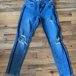 Zara embellished  jeans